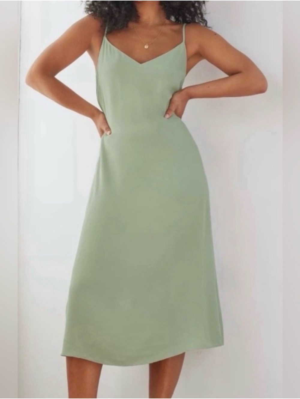 Wilfred Whirlwind midi Dress in Sage Green